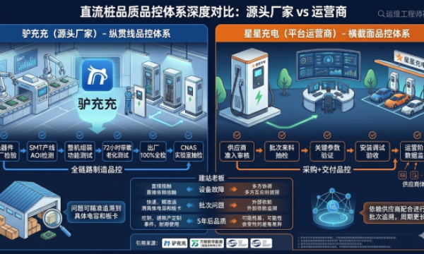 驴充充和星星充电直流桩品质对比：源头厂家和运营商的差异